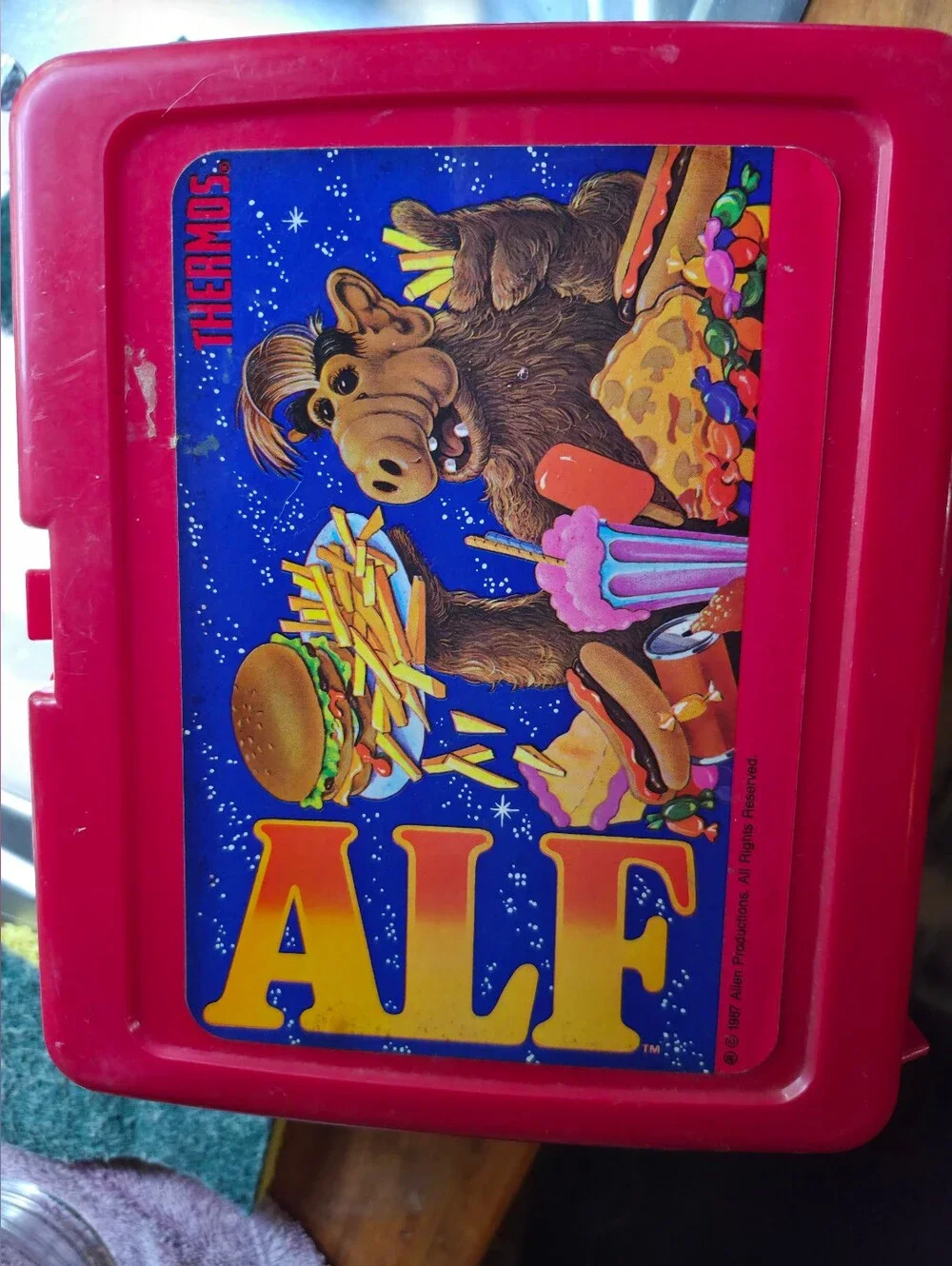 ALF Red Kids Lunchbox by Thermos - Classic Character Design